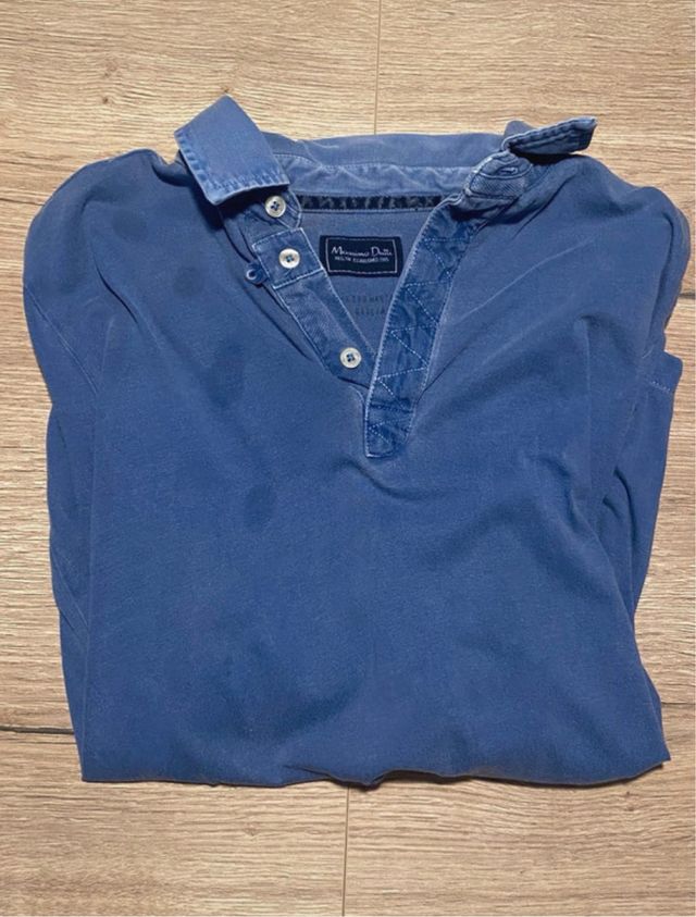 Polo Massimo Dutti Azul