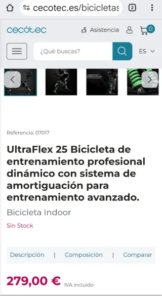 Bicicleta Spinning Cecotec Profesional.