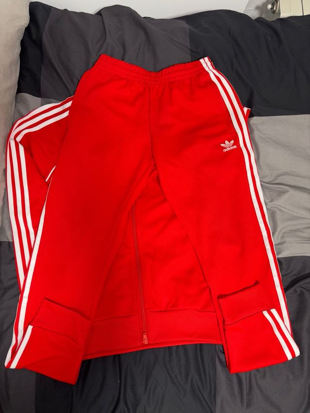 Conjunto Chándal Adidas Rojo y Blanco