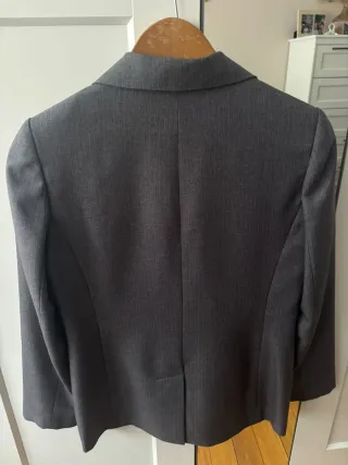 Blazer gris Select con raya diplomática