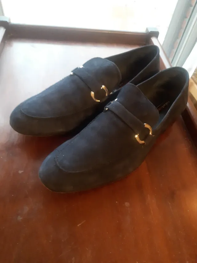 Zapatos de ante azul Rafael Zapaterías