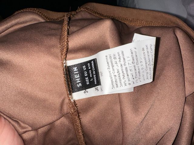 Camiseta marrón manga larga