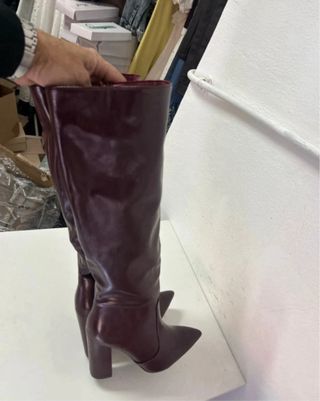 Stivali donna bordeaux tg 38 nuovo