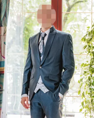 Traje de ceremonia/novio azul