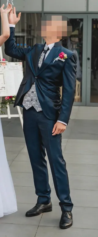 Traje de ceremonia/novio azul