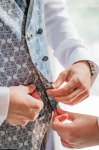 Traje de ceremonia/novio azul