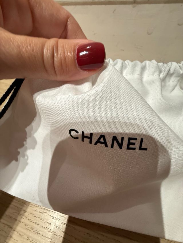 Sacchetto portaoggetti Chanel bianco