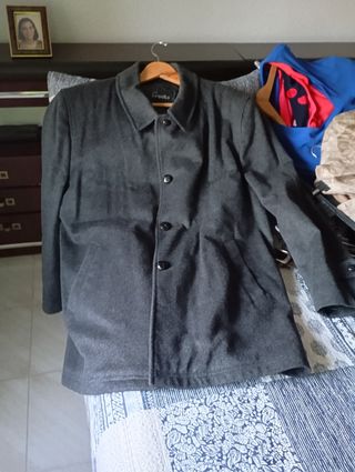 Chaquetón Brooks Brothers paño gris T.52/54