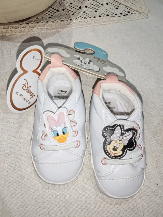 Zapatos Bebé Disney Minnie y Daisy Talla 12-18 Mes