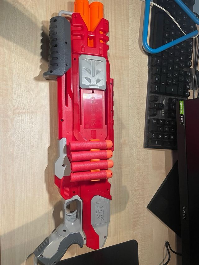 Nerf Mega Doblebreach +6 proyectiles mega