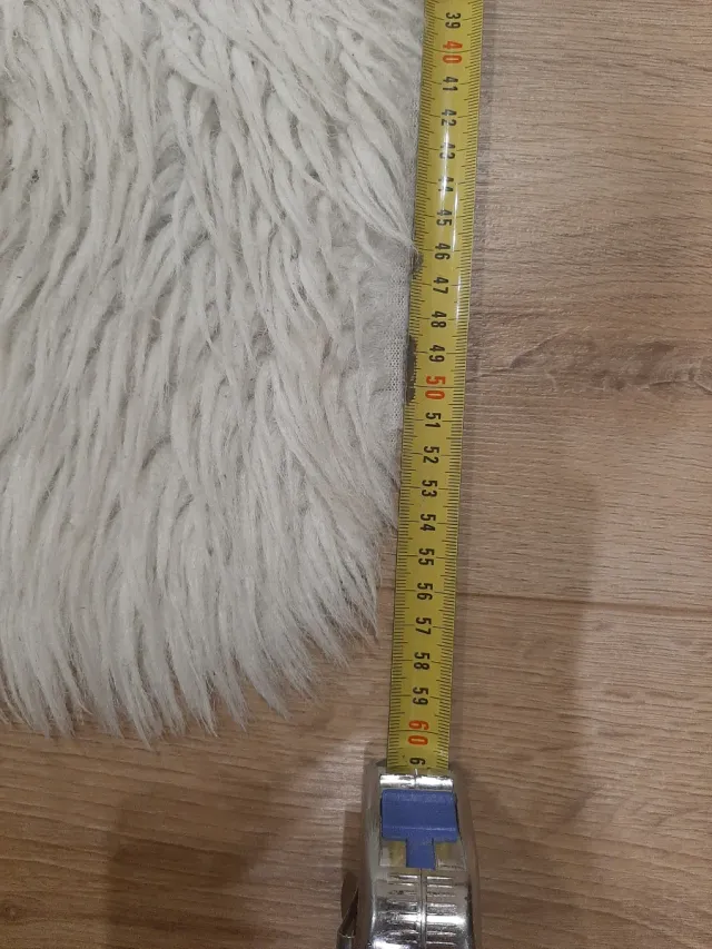 Alfombras de pelo blanco