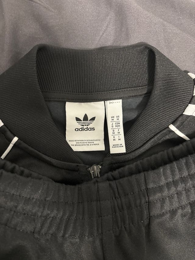 Conjunto Chándal Adidas Negro y Blanco