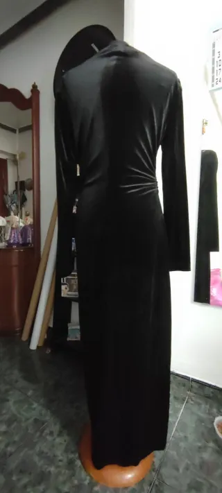 Vestido lentejuelas negro