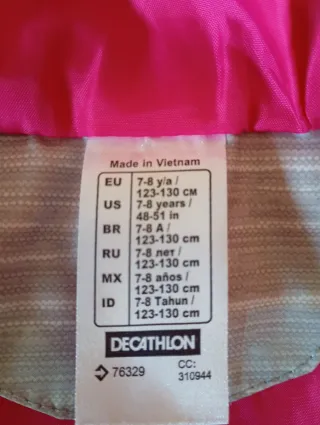 Chaleco Quechua niña Talla M