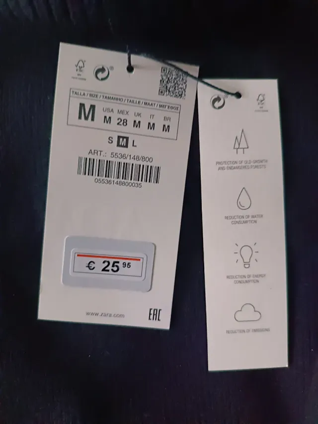 Jersey Zara Negro Cuello Alto Talla M