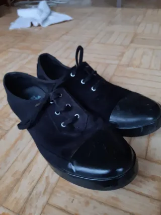 Zapatos Camper Lona Caballero Negros