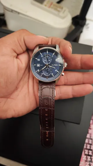 Reloj Hugo Boss Cuarzo Piel Azul