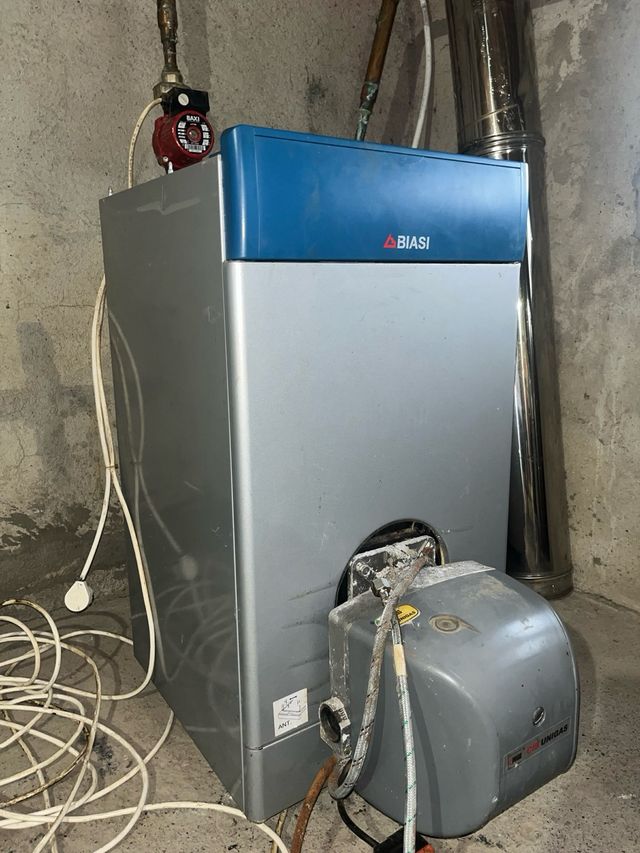 Caldera Baxi Gasoil Gris y Azul