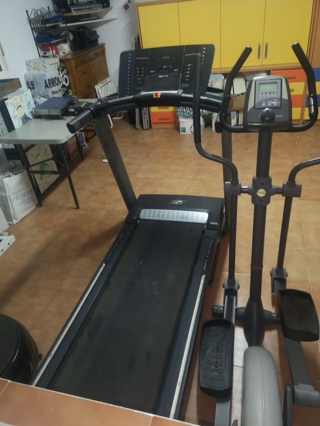 Lote cinta de correr, eliptica y vibradora.