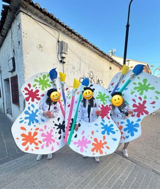 Disfraz Paleta de Pintura Carnaval Talla Única