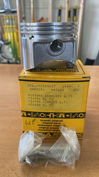 Pistone con spinotto fasce elastiche diametro 73