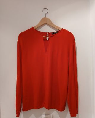 Blusa roja Mango