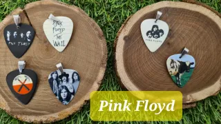 Collana plettro chitarra varie band