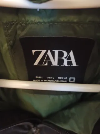 Cazadora Zara bicolor