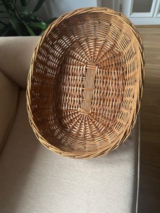Cesto grande de mimbre