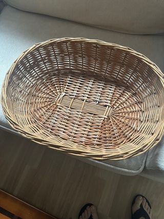 Cesto grande de mimbre