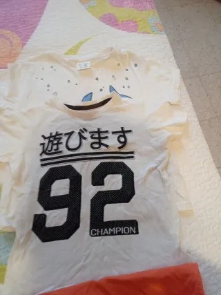 Lote 4 camisetas niño manga corta 3/4 años