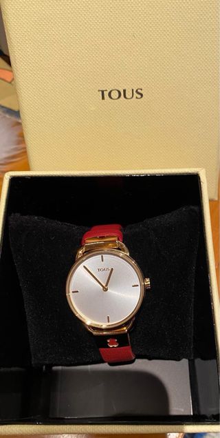 Reloj Tous Let piel roja y dorada muy poco uso