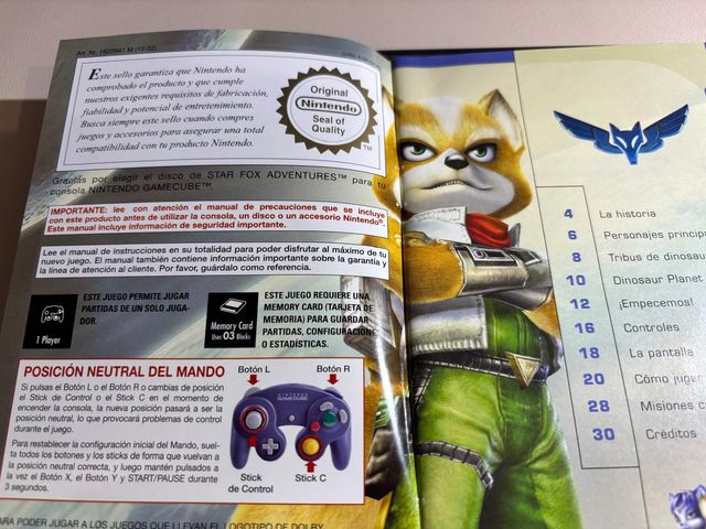 Star Fox Adventures GameCube PAL ESP Completo