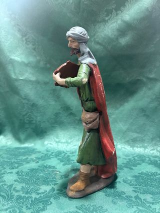 Dos Figura Belén Barro Artesanía Serrano Antigua