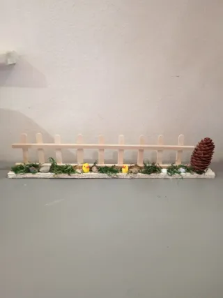 Staccionata in legno con animali