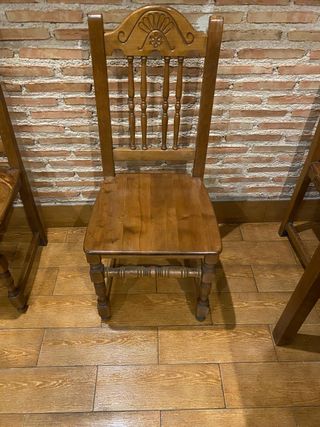 Mesa y Sillas Hostelería Madera Maciza