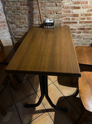 Mesa y Sillas Hostelería Madera Maciza