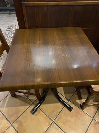 Mesa y Sillas Hostelería Madera Maciza