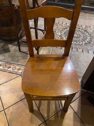 Mesa y Sillas Hostelería Madera Maciza