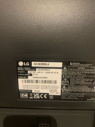 Smart TV LG 32 Negra