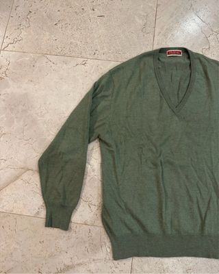 Jersey Emidio Tucci Verde Cuello Pico