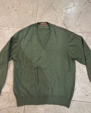 Jersey Emidio Tucci Verde Cuello Pico