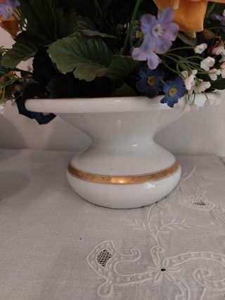 Juego Tocador Antiguo Porcelana Rosa