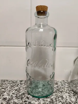 Lote Botellas Decorativas Cristal