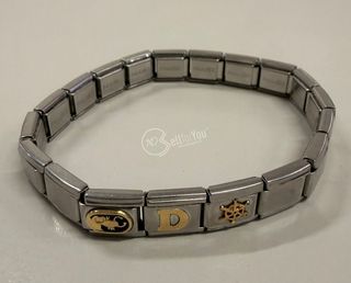 Bracciale Zoppini lettera D oro 18k