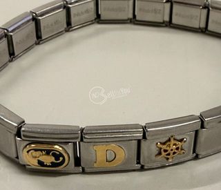 Bracciale Zoppini lettera D oro 18k