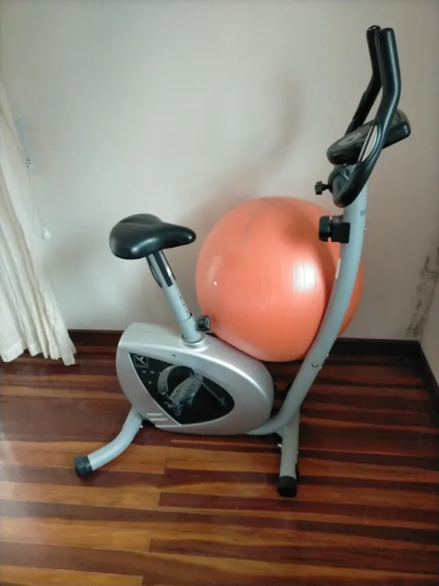 Bicicleta Estática Gym + Balón Fitness