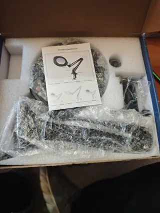 Lámpara LED Escritorio con Lupa 10x