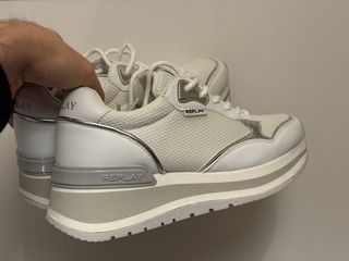 Scarpe Replay bianche e argento