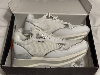 Scarpe Replay bianche e argento
